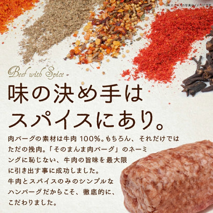 【肉の卸問屋アオノ】超肉感 そのまんま肉バーグ