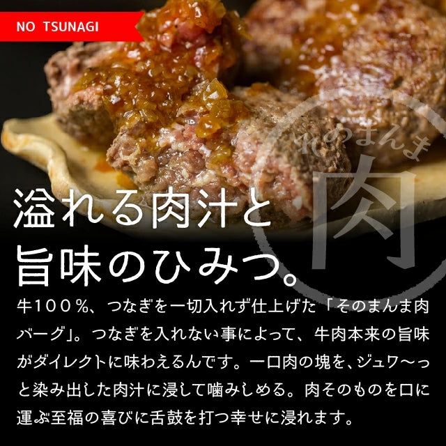 【肉の卸問屋アオノ】超肉感 そのまんま肉バーグ